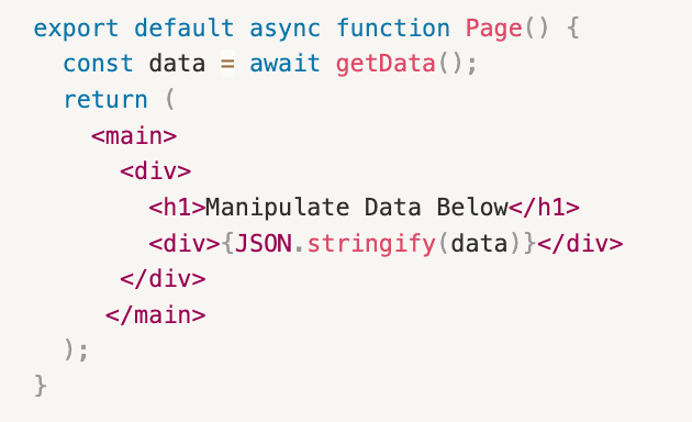 await Function Code Block