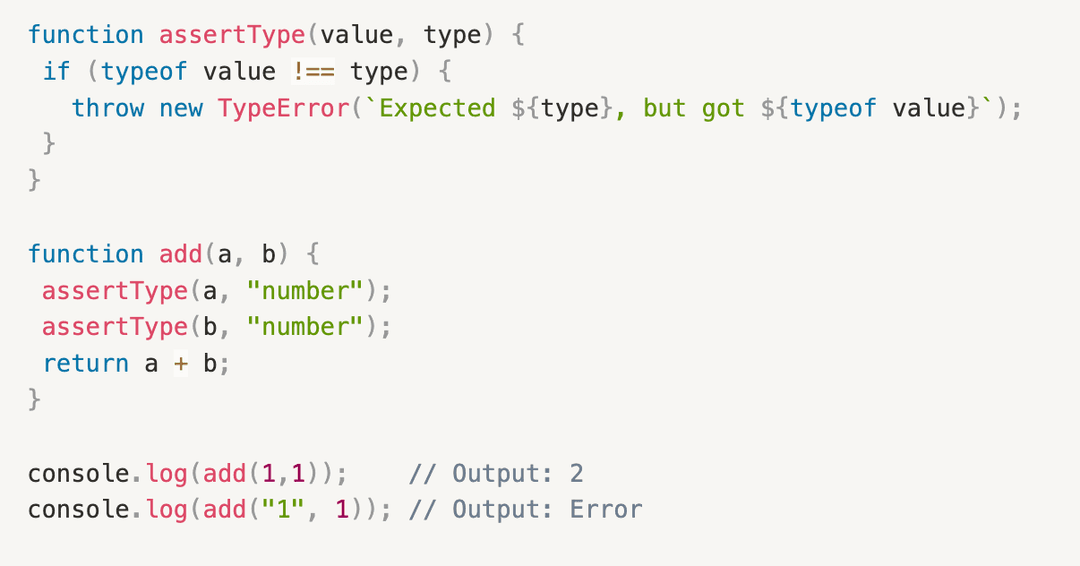 Creating an Assert Function of Data Types