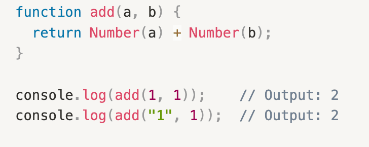 Type Coercion of Data Types