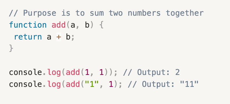 Typing Issues in JavaScript Code Block