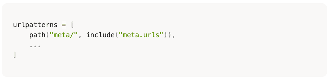 Django Include Function